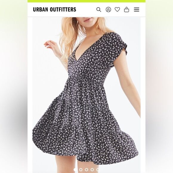 Urban Outfitters | Julia Tiered Frock Mini Dress | size small - Picture 1 of 8